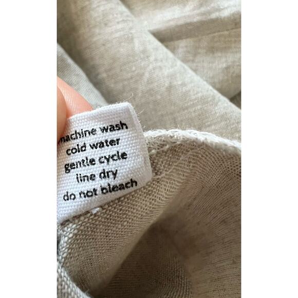 SOUTH STREET LINEN Sz 0 US Small Cream Metallic Criss Cross Shell Tank Top NWOT - Picture 14 of 16